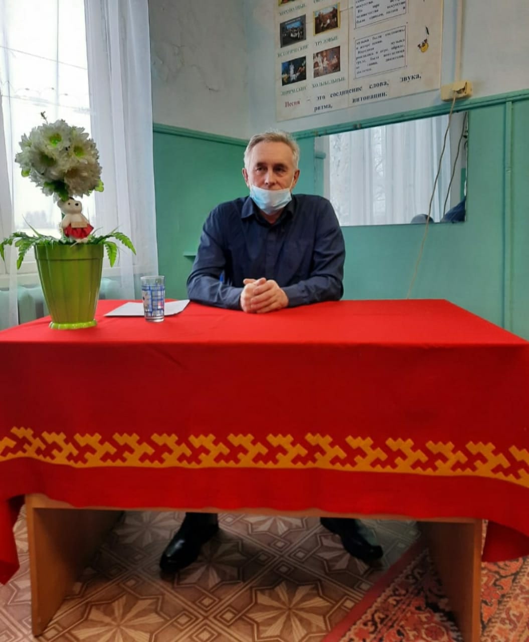 Встреча с поэтом села Саранпауль Владимиром Александровичем Квашниным.